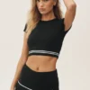 Pantaloncini My Serve in misto cotone e cashmere - Nero/Bianco