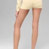 Pantaloncini Noble a coste in misto lana e cashmere - Giallo candela