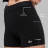 Pantaloncini Noble in lana e cashmere a costine - Nero