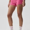 Pantaloncini Noble in misto lana e cashmere a coste - Rosa paradisiaco