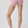 Pantaloncini Noble in misto lana e cashmere a coste - Rosa vintage