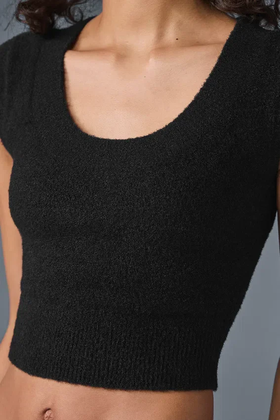 Pantaloncini per maglioni a maniche corte Snuggle Up - Nero