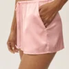 Pantaloncini Radiance in misto seta - Rosa sole