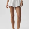 Pantaloncini Real Deal in cotone High-Waist - Bianco