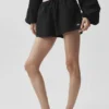 Pantaloncini Real Deal in cotone High-Waist - Nero