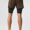 Pantaloncini Revival 2-in-1 da 5" - Espresso/Nero