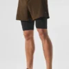 Pantaloncini Revival 2-in-1 da 5" - Espresso/Nero