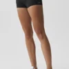 Pantaloncini ripiegabili a vita bassa Alo Softsculpt da 3" - Nero