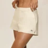 Pantaloncini Riviera a vita bassa in misto lino - Beige sabbia