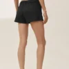 Pantaloncini Riviera a vita bassa in misto lino - Nero