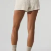 Pantaloncini Winter Bliss a maglia intrecciata - Avorio