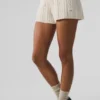Pantaloncini Winter Bliss a maglia intrecciata - Avorio
