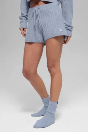 Pantaloncini Winter Bliss a maglia intrecciata – Winter Frost