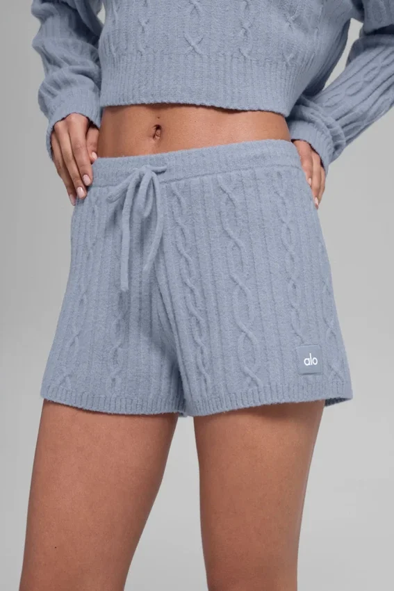 Pantaloncini Winter Bliss a maglia intrecciata - Winter Frost