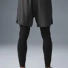 Pantaloni 2 in 1 Revival da 5" - Antracite/Nero