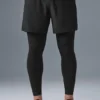 Pantaloni 2 in 1 Revival da 5" - Nero/Nero