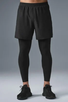 Pantaloni 2 in 1 Revival da 5" - Nero/Nero
