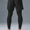 Pantaloni 2 in 1 Revival da 5" - Nero/Nero