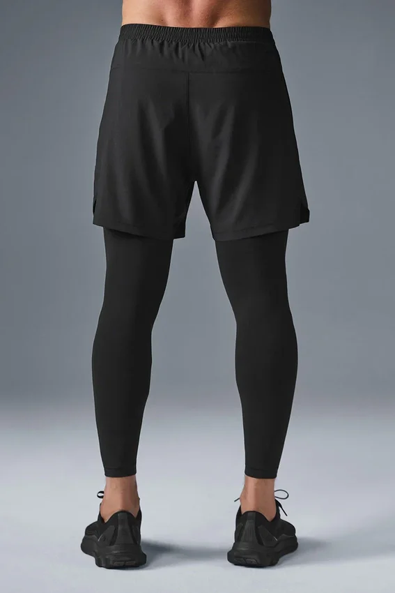 Pantaloni 2 in 1 Revival da 5" - Nero/Nero