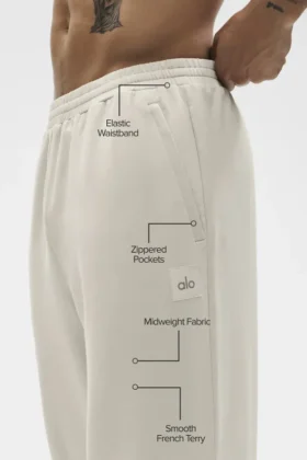 Pantaloni a gamba dritta Double Take – Bone