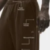 Pantaloni a gamba dritta Double Take - Espresso