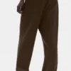Pantaloni a gamba dritta Double Take - Espresso