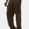 Pantaloni a gamba dritta Double Take - Espresso