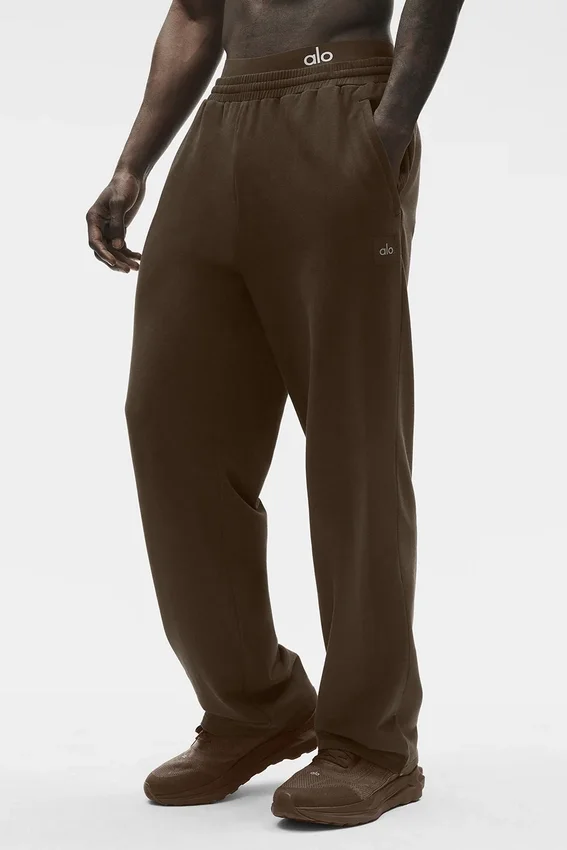 Pantaloni a gamba dritta Double Take - Espresso
