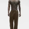 Pantaloni a gamba dritta Double Take - Espresso