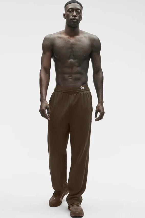 Pantaloni a gamba dritta Double Take - Espresso