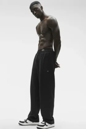 Pantaloni a gamba dritta Double Take - Nero