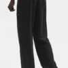 Pantaloni a gamba dritta Double Take - Nero