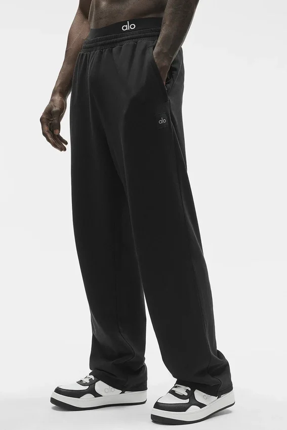 Pantaloni a gamba dritta Double Take - Nero