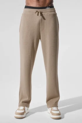 Pantaloni a gamba dritta Elevate Waffle - Gravel