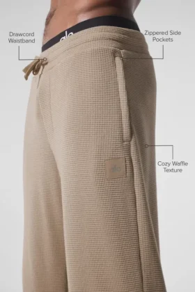 Pantaloni a gamba dritta Elevate Waffle – Gravel