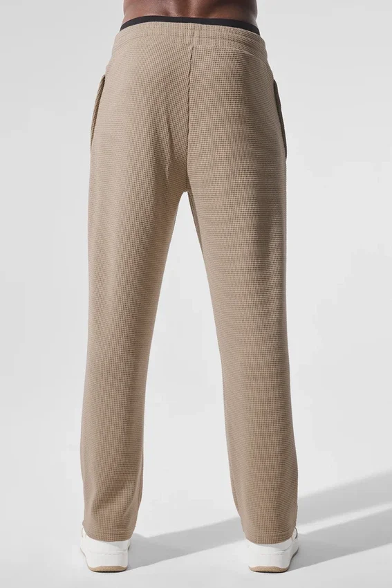 Pantaloni a gamba dritta Elevate Waffle - Gravel