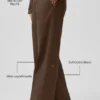 Pantaloni a gamba dritta High Road - Espresso