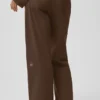 Pantaloni a gamba dritta High Road - Espresso