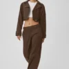 Pantaloni a gamba dritta High Road - Espresso