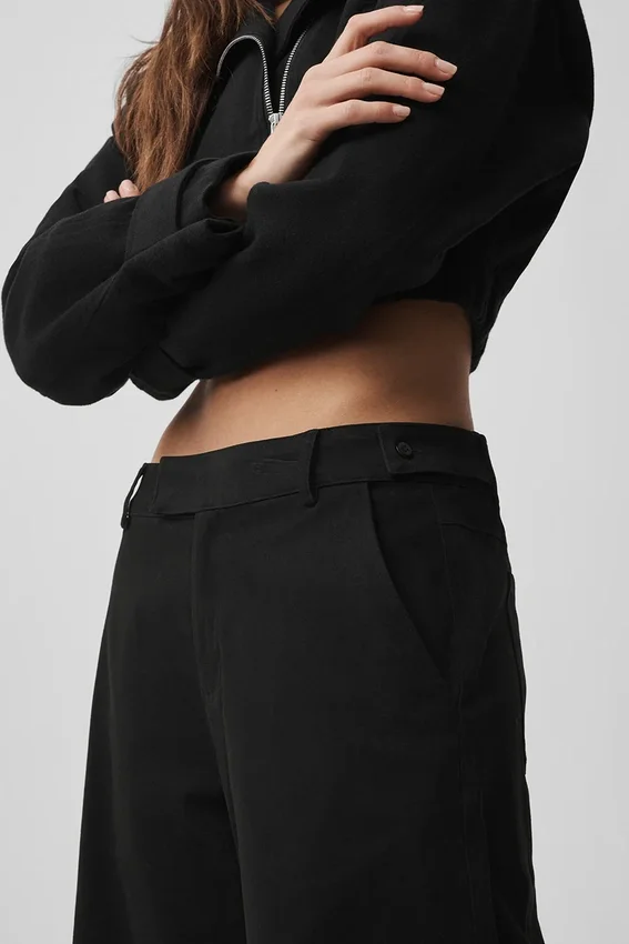 Pantaloni a gamba dritta High Road - Nero