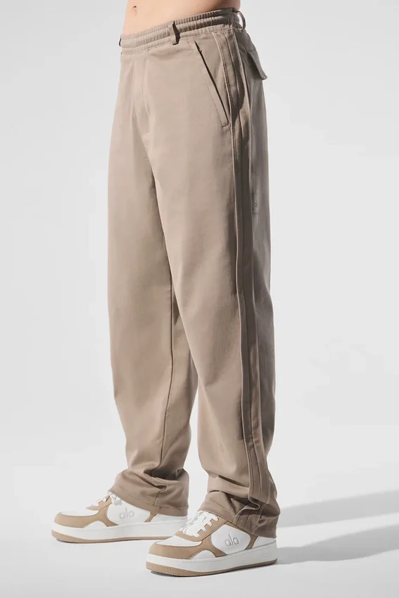 Pantaloni a gamba dritta in similpelle Edition - Gravel