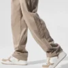 Pantaloni a gamba dritta in similpelle Edition - Gravel