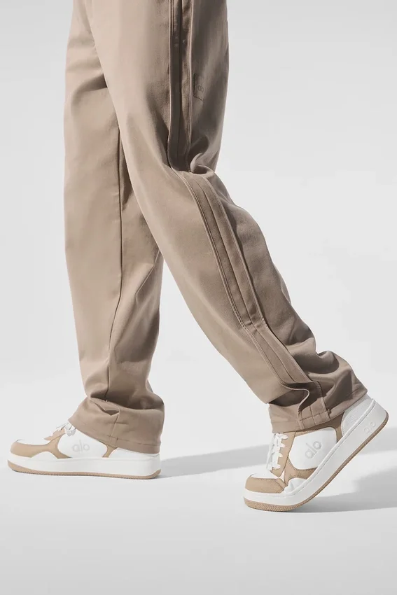 Pantaloni a gamba dritta in similpelle Edition - Gravel