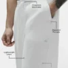 Pantaloni a gamba dritta Linen Days - Bianco