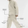 Pantaloni a gamba dritta Linen Days - Colore osso