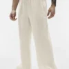 Pantaloni a gamba dritta Linen Days - Colore osso