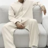 Pantaloni a gamba dritta Linen Days - Colore osso