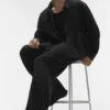 Pantaloni a gamba dritta Linen Days - Nero