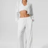Copricostume corto Breezy con zip integrale - Bianco