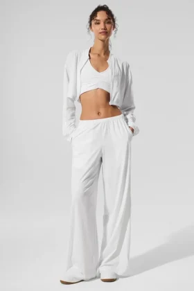 Pantaloni a gamba larga Breezy (lunghi) - Bianco